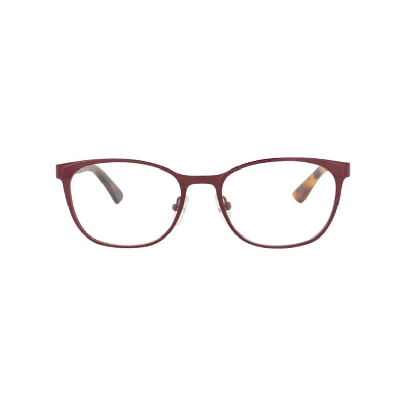 McQ Alexander McQueen Square-Frame Metal Optical Frames - Burgundy Avana Transparent - N/A