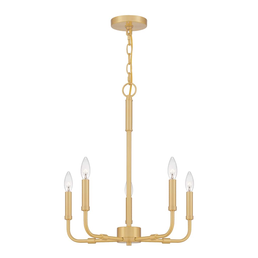 Quoizel Abner Steel 5-light Chandelier