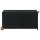 preview thumbnail 2 of 6, vidaXL Patio Storage Box Black 47.2"x25.6"x24" Poly Rattan