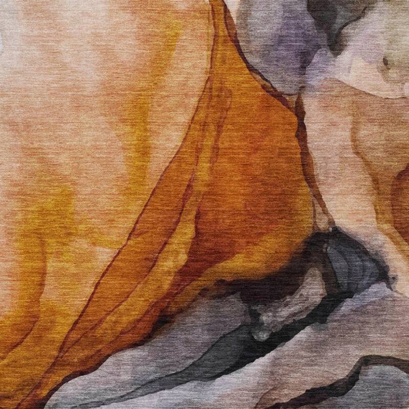 HomeRoots Abstract Transitional Rectangle Outdoor Rug