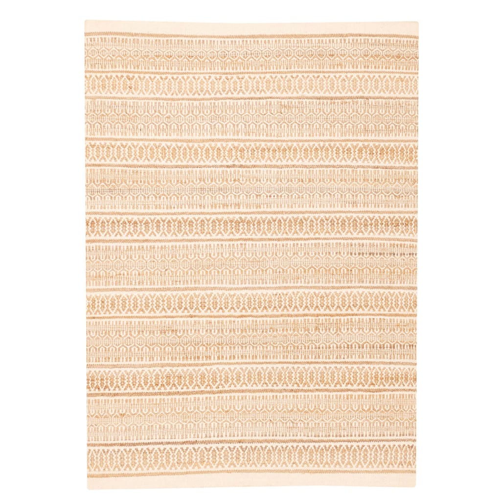 ECARPETGALLERY Flat-Weave Nevada Cream Kilim - 5'3 x 7'4