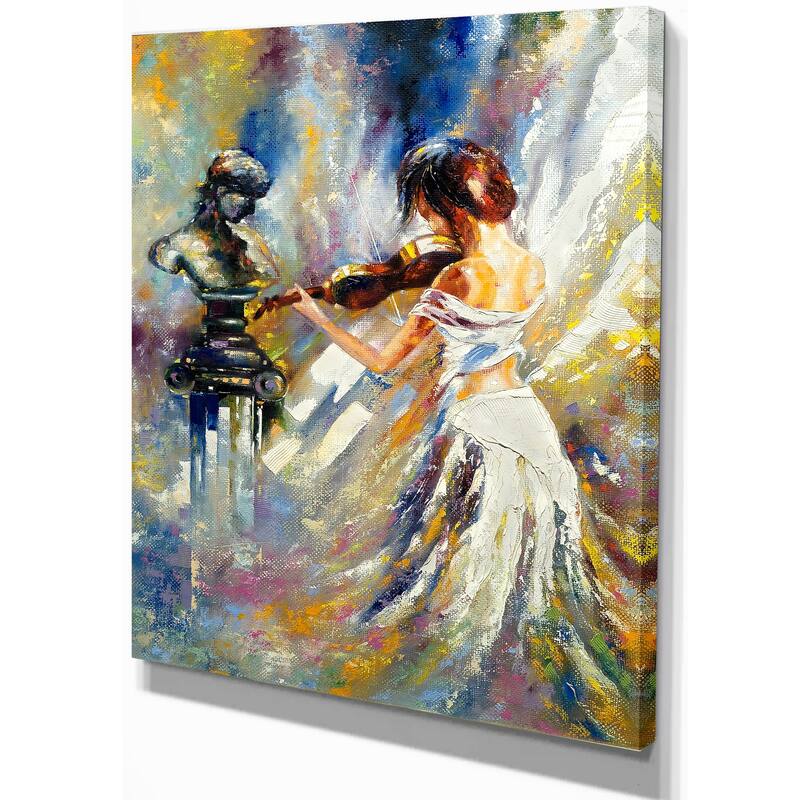 Designart - Love with Endless Music - Abstract Canvas Art Print