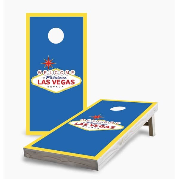 slide 2 of 7, Las Vegas Rectangle Cornhole Game (Choose Wraps or Boards) 2x4 Boards (24" x 48") - Include ALL Accessories