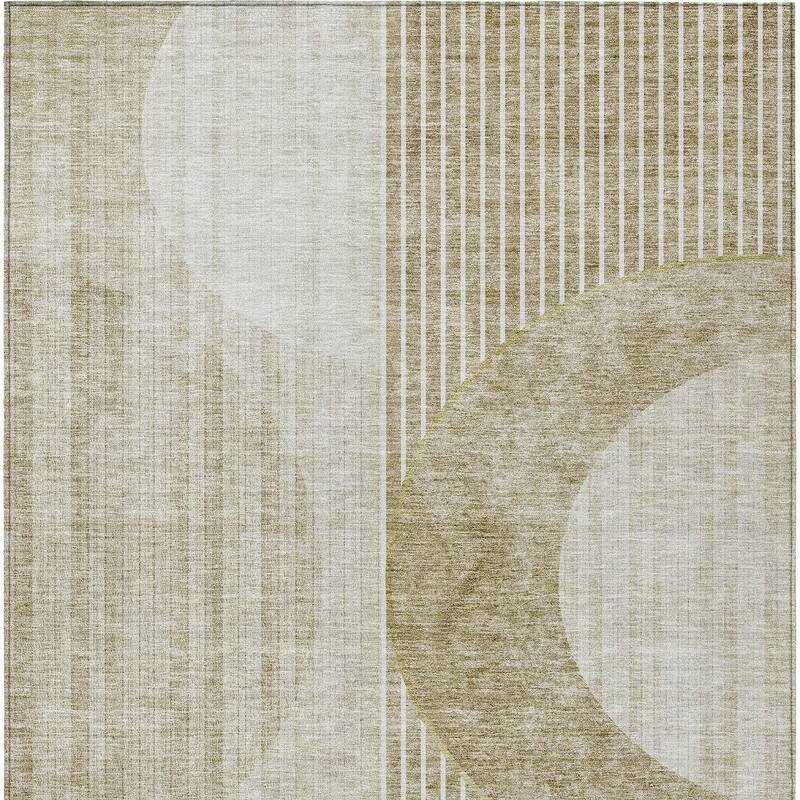 HomeRoots Geometric Transitional Rectangle Outdoor Rug