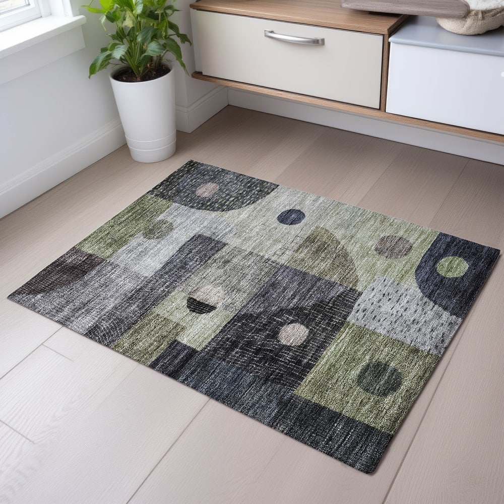 Premium Washable Super Soft Modern Retro Mayfield Rug