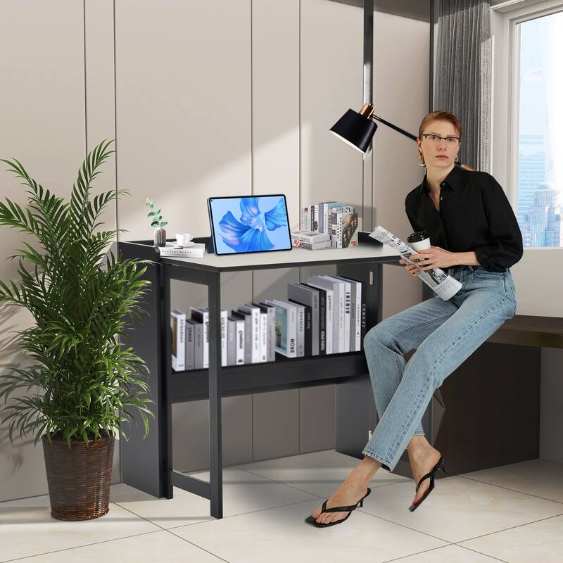 L-Shaped 59" Height Adjustable Electric Standing Desk, Sit and Stand Up Computer Desk For Home Office rustic