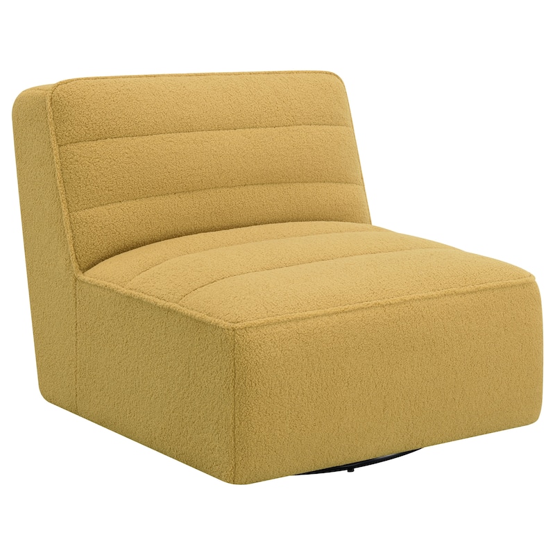 Cobie Upholstered Tufted Armless Swivel Chair
