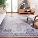 preview thumbnail 19 of 18, SAFAVIEH Tucson Machine Washable Slip Resistant Korneliya Oriental Medallion Rug - Light Grey/Rust - 5' x 8'