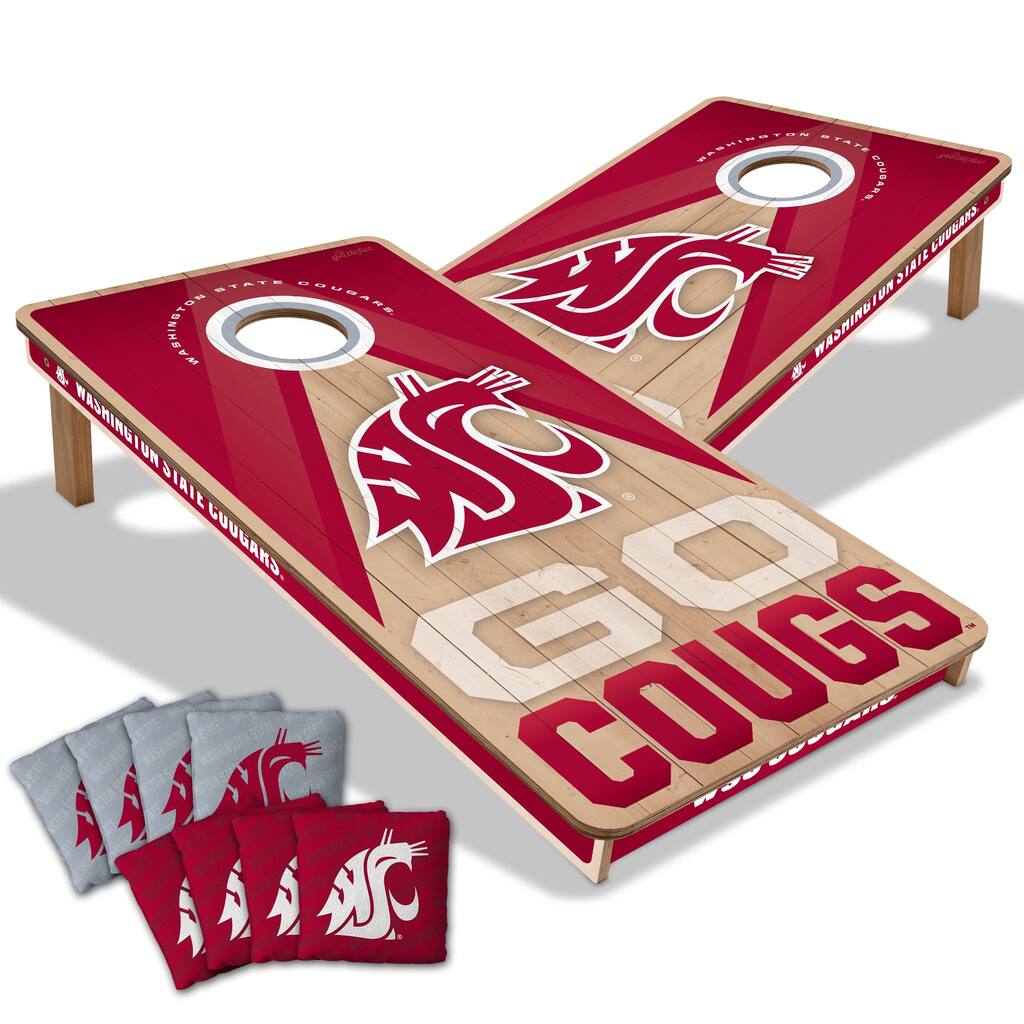 Washington State Cougars NCAA 2x4 Professional Cornhole Board Set