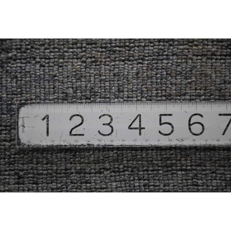 Hand Knotted Oriental 100% Wool Carpet Tribal Tribal Greys & Charcoal Gabbeh Area Rug - 9' 8'' X 8' 1''