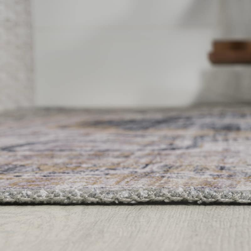 JONATHAN Y Chapell Cottage Medallion Machine-Washable Area Rug