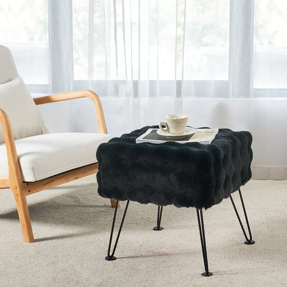 Bubble Textured Stool- 17x17x17"