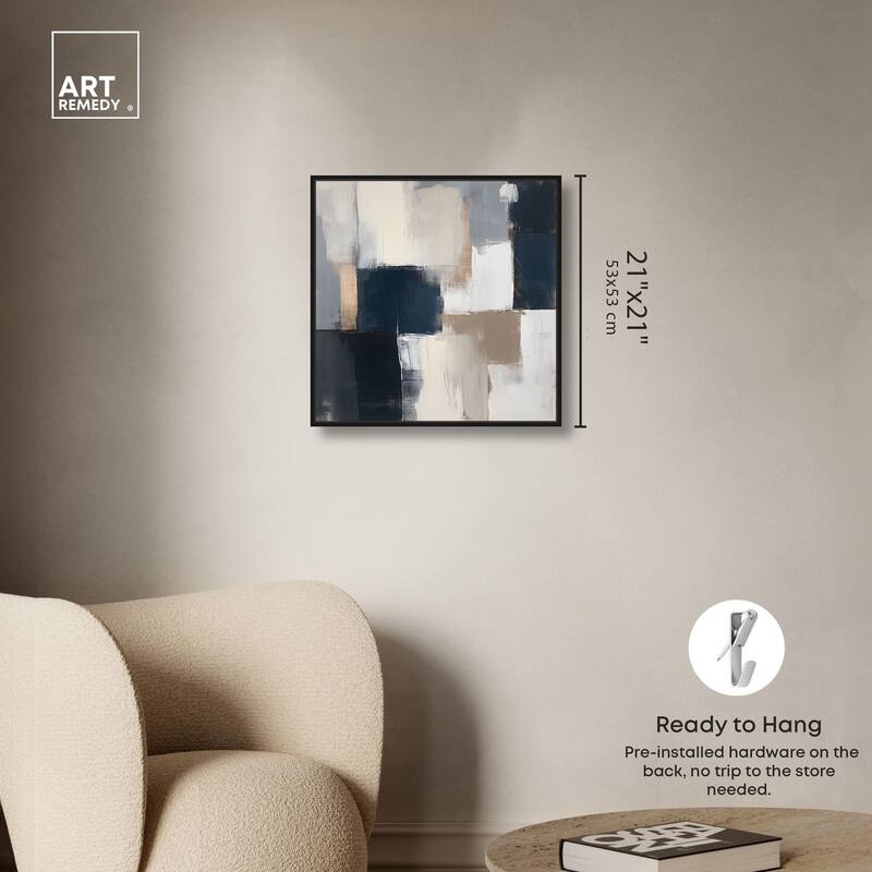 Blue Mood Depth III Canvas by Art Remedy