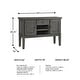 preview thumbnail 8 of 17, Hallanden Antique Gray Dining Room Server - 56"W x 18"D x 39"H