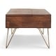 preview thumbnail 17 of 48, Moreno Mango Wood Metal Rectangle Industrial Lift Top Coffee Table