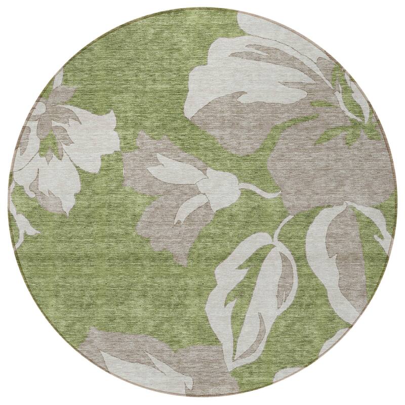 HomeRoots Floral Transitional Rectangle Outdoor Rug