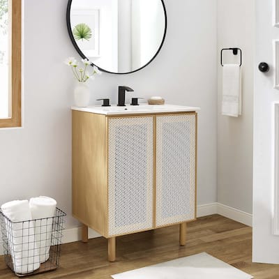 Calla 24" Perforated Metal Bathroom Vanity