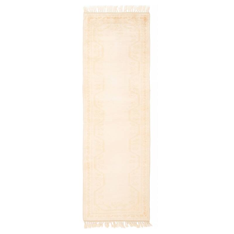 ECARPETGALLERY Hand-knotted Color Transition Beige Wool Rug - 2'9 x 8'6 - Beige - 2'9 x 8'6
