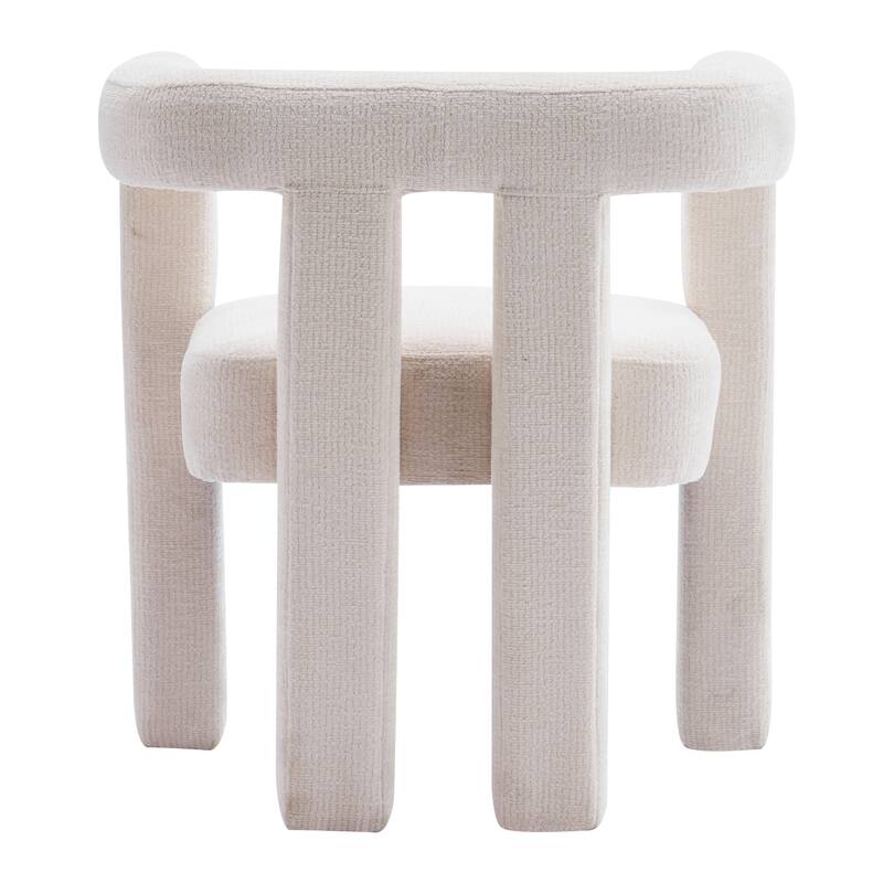 Set of 1 Chic design Barrel shaped Fabric Upholstered Accent Armchair