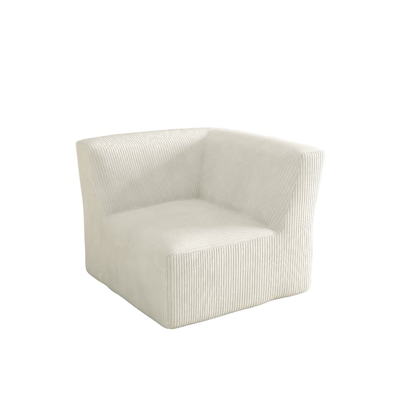 Modern 35" W Upholstered Fully Sponge Molded Accent Chair