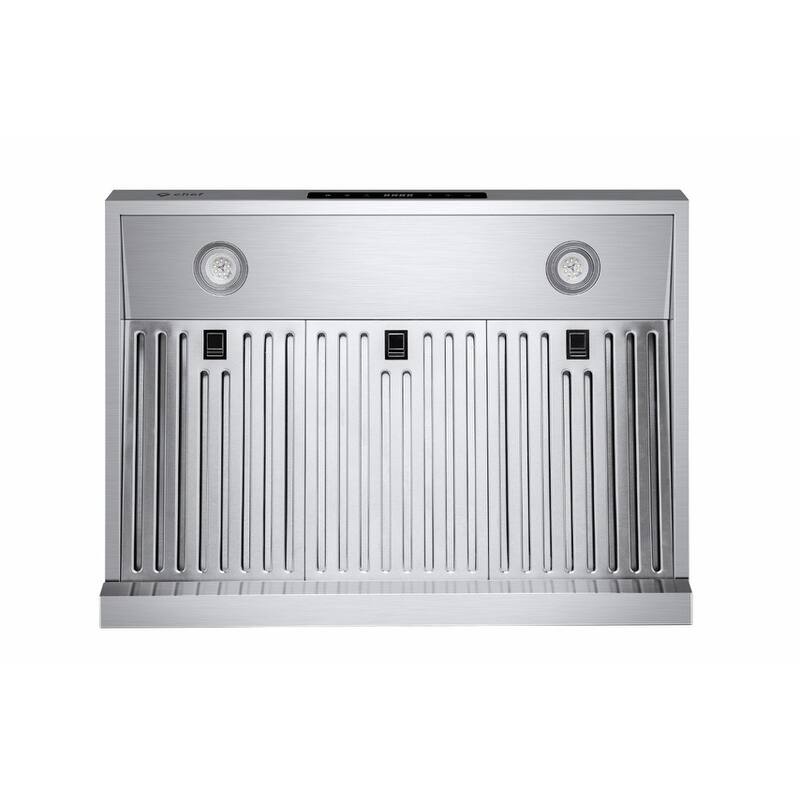 Hauslane PS10 30" Under Cabinet Range Hood, 3 Speeds, LED, Baffle Filters, Fits 6" Round, Stainless Steel - 30