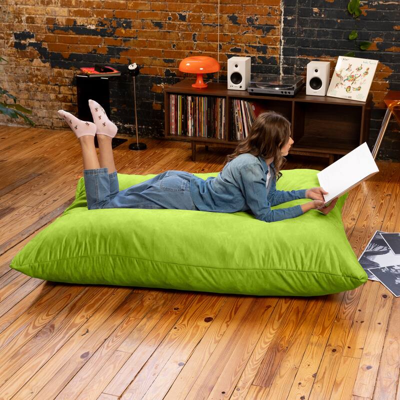 Jaxx 5.5' Huge Bean Bag Floor Pillow and Lounger for Adults - Microsuede