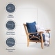 preview thumbnail 5 of 25, Cambridge Casual Lowell Teak Patio Club Chair with Cushion