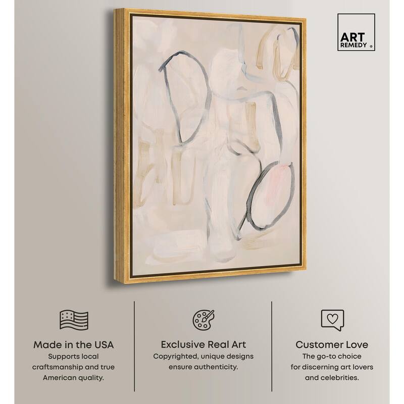 Faded Outlines II Canvas by Art Remedy