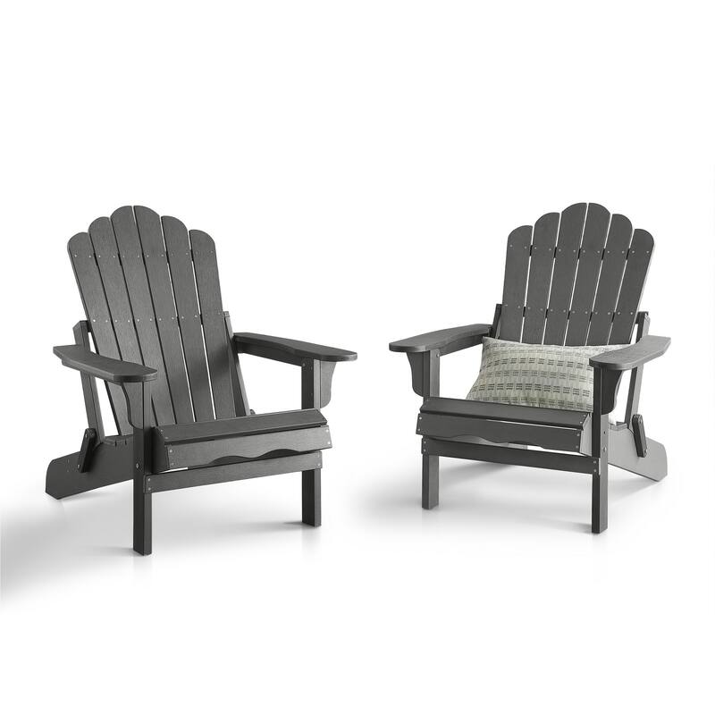 Haven Poly Resin Plastic Folding Adirondack Chair (Set of 2)