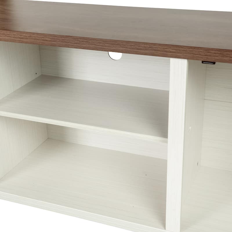 59 Inch Barn Door TV Stand Fits up to 65" TV's with Adjustable Shelf - 59"W x 15.5"D x 23.75"H