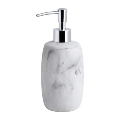 Legends Resin Lotion Pump - White/Black Marble - Lotion Pump