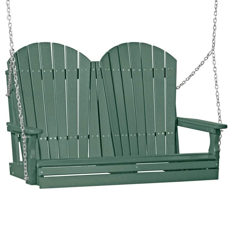 Poly Lumber Adirondack Swing - 4' - Green
