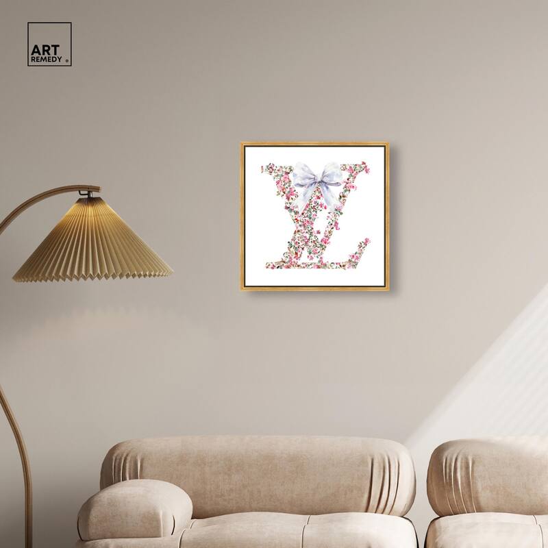 Makes Me Believe Bow Canvas by Art Remedy