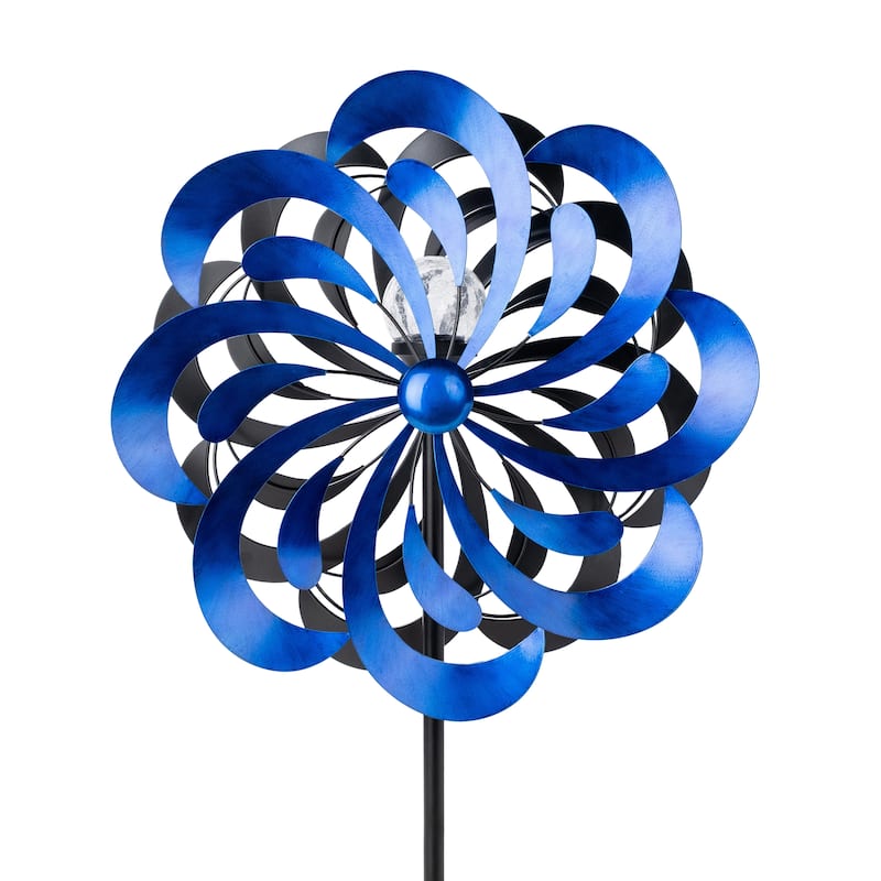 Teamson Home 18" dia. Solar Kinetic Windmill Spinner,