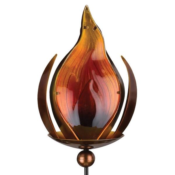 slide 2 of 3, Bronze Blaze Solar Stake