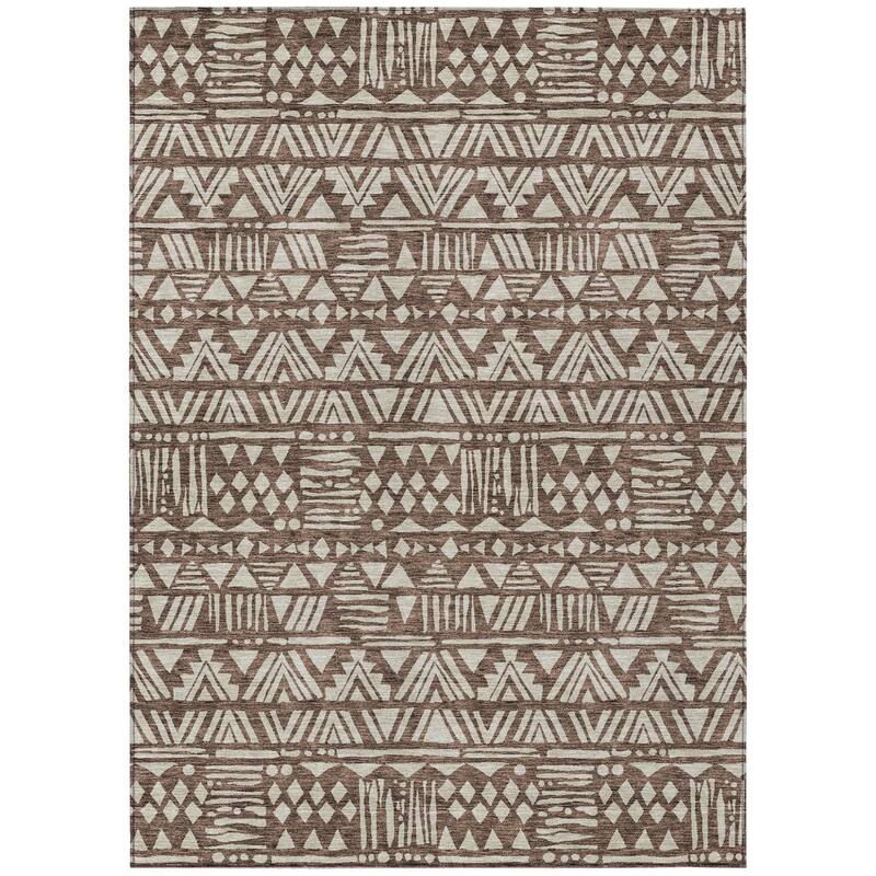 HomeRoots Southwestern Transitional Rectangle Outdoor Rug