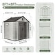 preview thumbnail 33 of 34, Domi Outdoor Resin Storage Shed, Waterproof Plastic Garden Shed with Lockable Door, Windows & Vents, Outside Tool Storage Shed