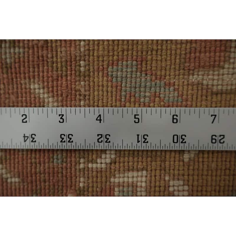 Hand Knotted Oriental 100% Wool Carpet Traditional All-Over Brown Ziegler Area Rug - 3' 10'' X 2' 0''