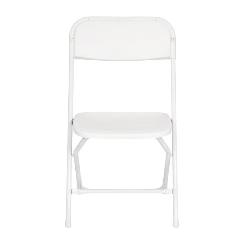 Big and Tall Commercial Folding Chair - Extra Wide 650LB. Capacity - Durable Plastic - 4-Pack