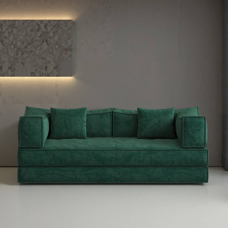 Modular Sofa,Convertible Pudding Block Sofa, Floor-Standing Sofa Bed with Armrests And Comfortable Sofa Bed