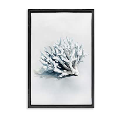 Stupell Subtle Staghorn Coral Framed Floater Canvas Wall Art Design By Ramona Murdock