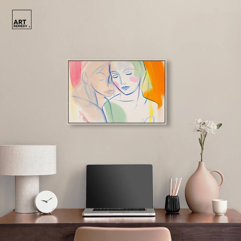 Brushstroke Bond Canvas by Art Remedy
