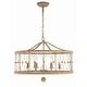 preview thumbnail 1 of 7, Crystorama Lighting Group BRX-B7906 Brixton 6 Light 24" Wide Wrought Burnished Silver