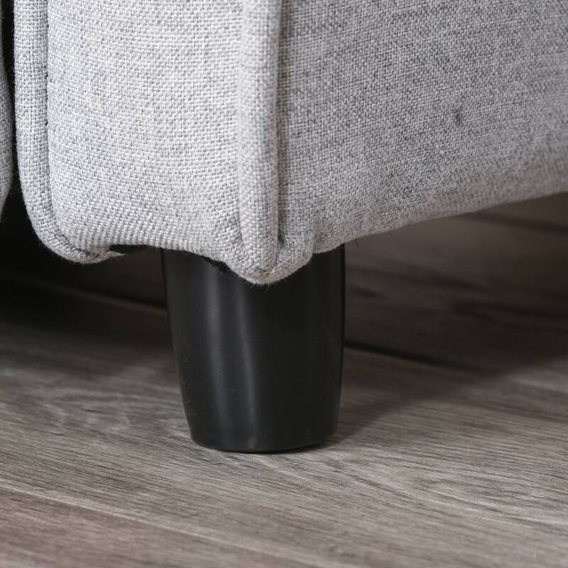 Qaba Kids Recliner Chair Children Sofa Angle Adjustable Single Lounger Kids Armchair Gaming Chair with Footrest for Ages 3-8