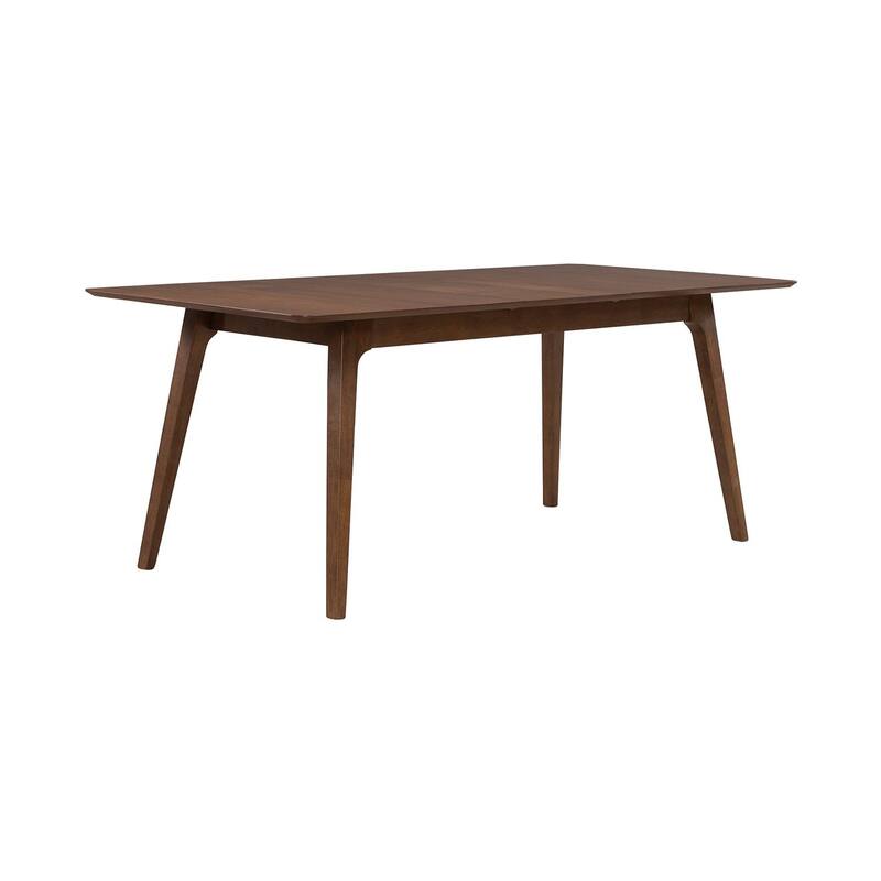 Space Savers Satin Walnut Rectangular Leg Table for Dining Room 75" - Width 36" x Depth 75" x Height 30"