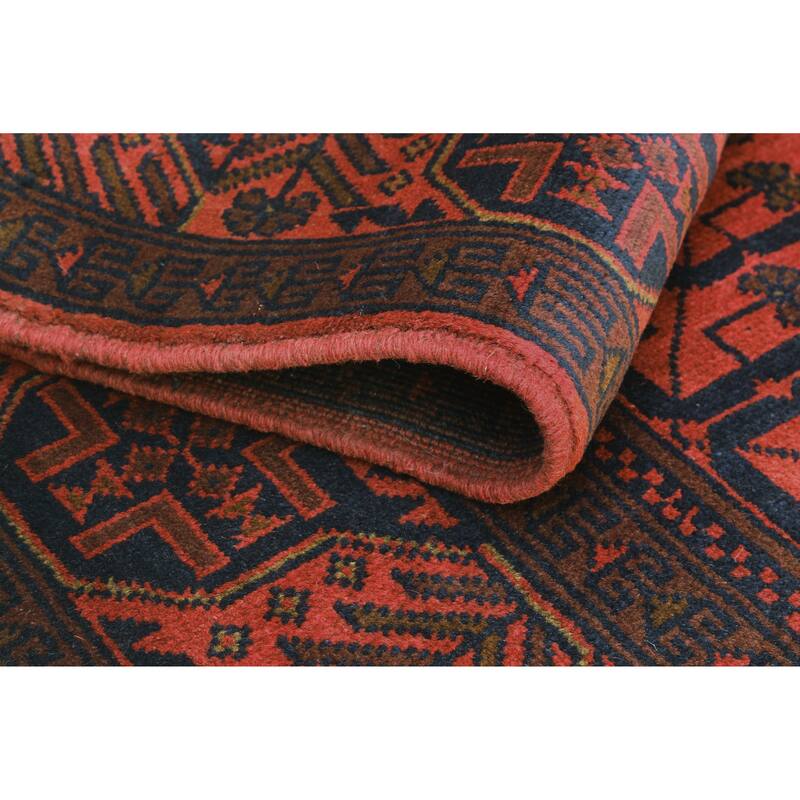 Khal Mohammadi Talia Red/Navy Rug - 5'0" x 6'5"