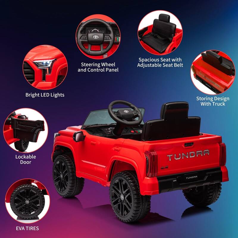 12V Licensed Toyota Ride on Car with Remote Control