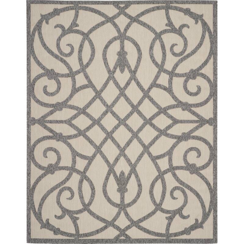 Nourison Palamos Geometric Scroll Indoor Outdoor Area Rug
