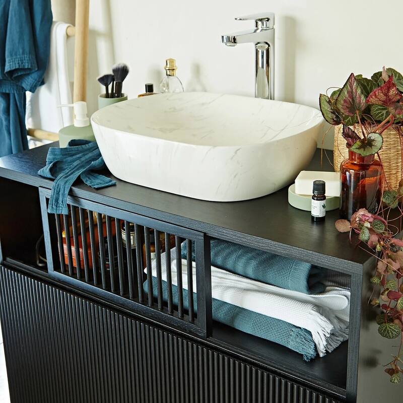 Bilbao Oak Bathroom Vanity Unit - N/A