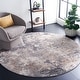 preview thumbnail 97 of 113, SAFAVIEH Aston Fedra Modern Abstract Rug 3' Round - Light Grey/Grey - Round